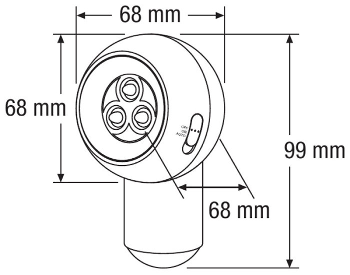 Ledvance Spylux sensorlampe batteri